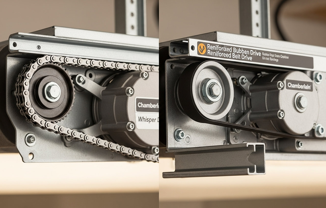 Chamberlain Whisper Drive vs. Belt Drive: Which is Quieter?